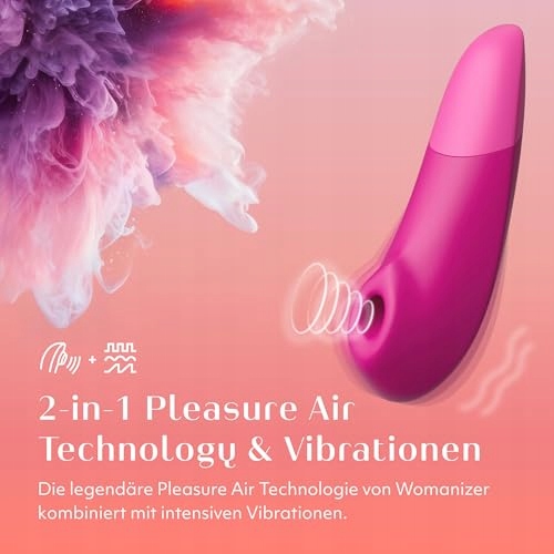 WOMANIZER Wibrator Klitorisowy 2w1 Dla Kobiet Wodoodporny — miniatura 2