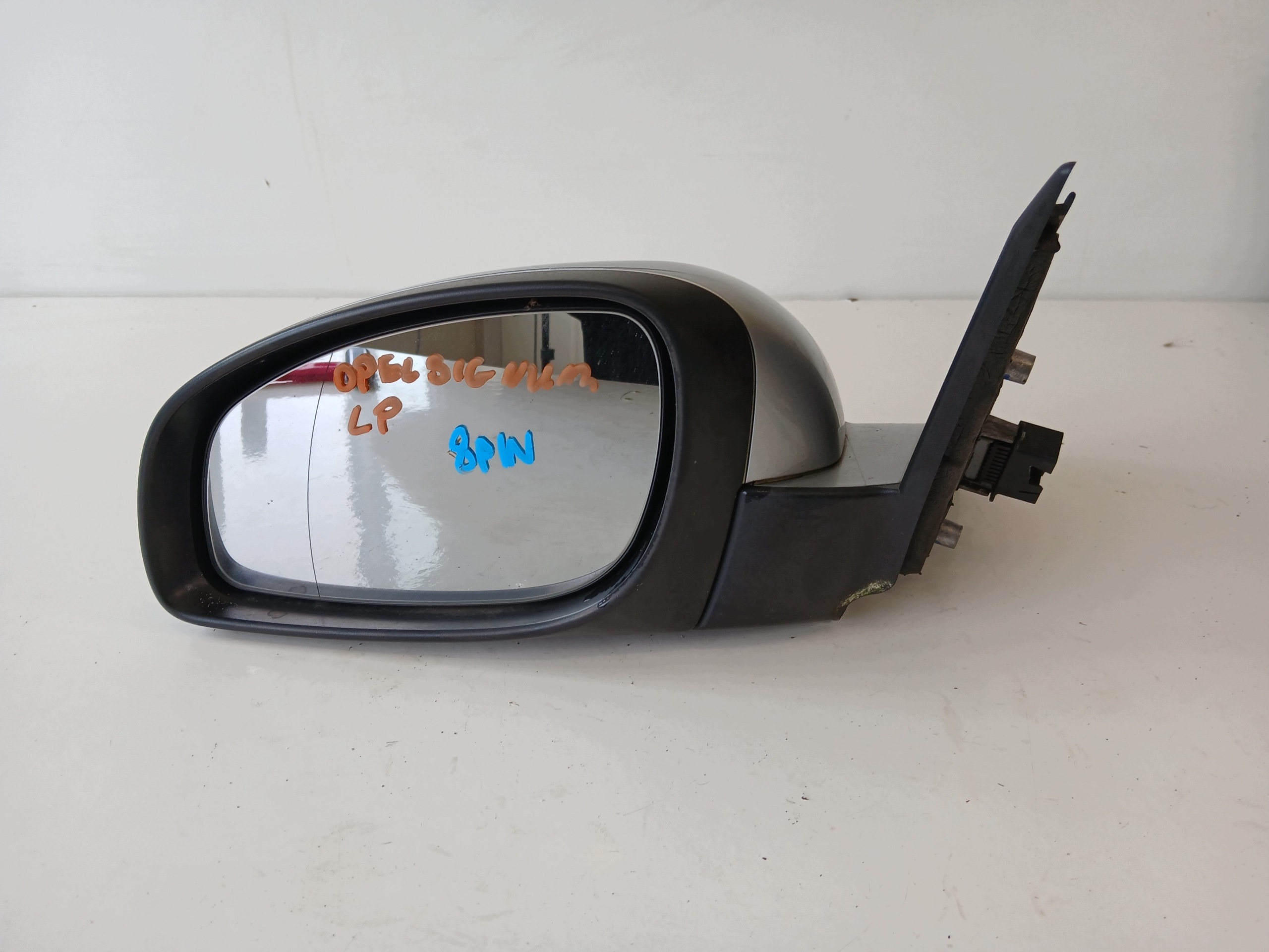 OPEL VECTRA C SIGNUM mirror left 8 PIN silver