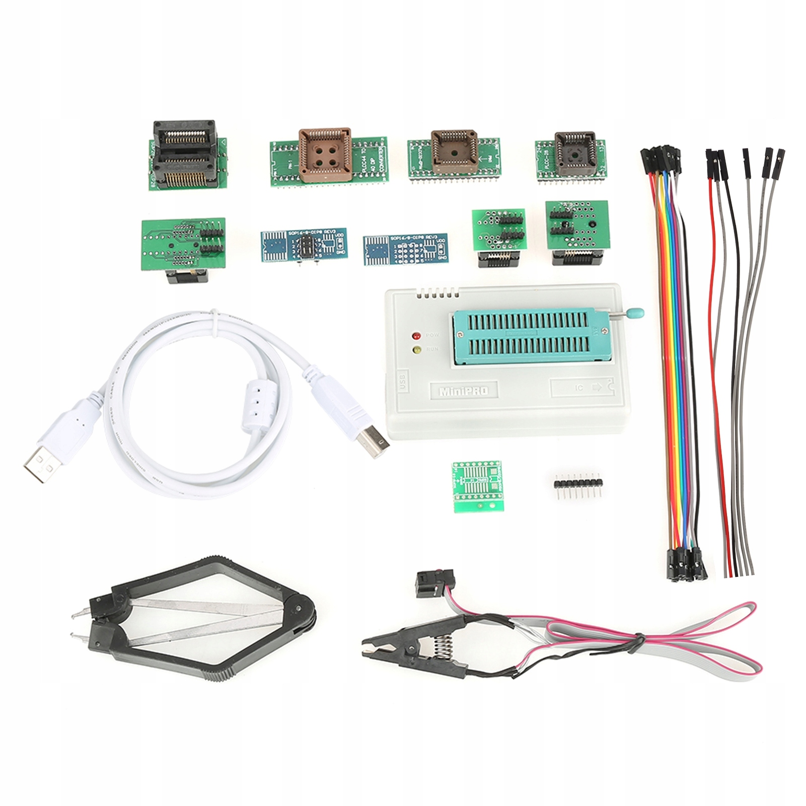 TL866III PROGRAMATOR USB ZESTAW 9 x adaptery