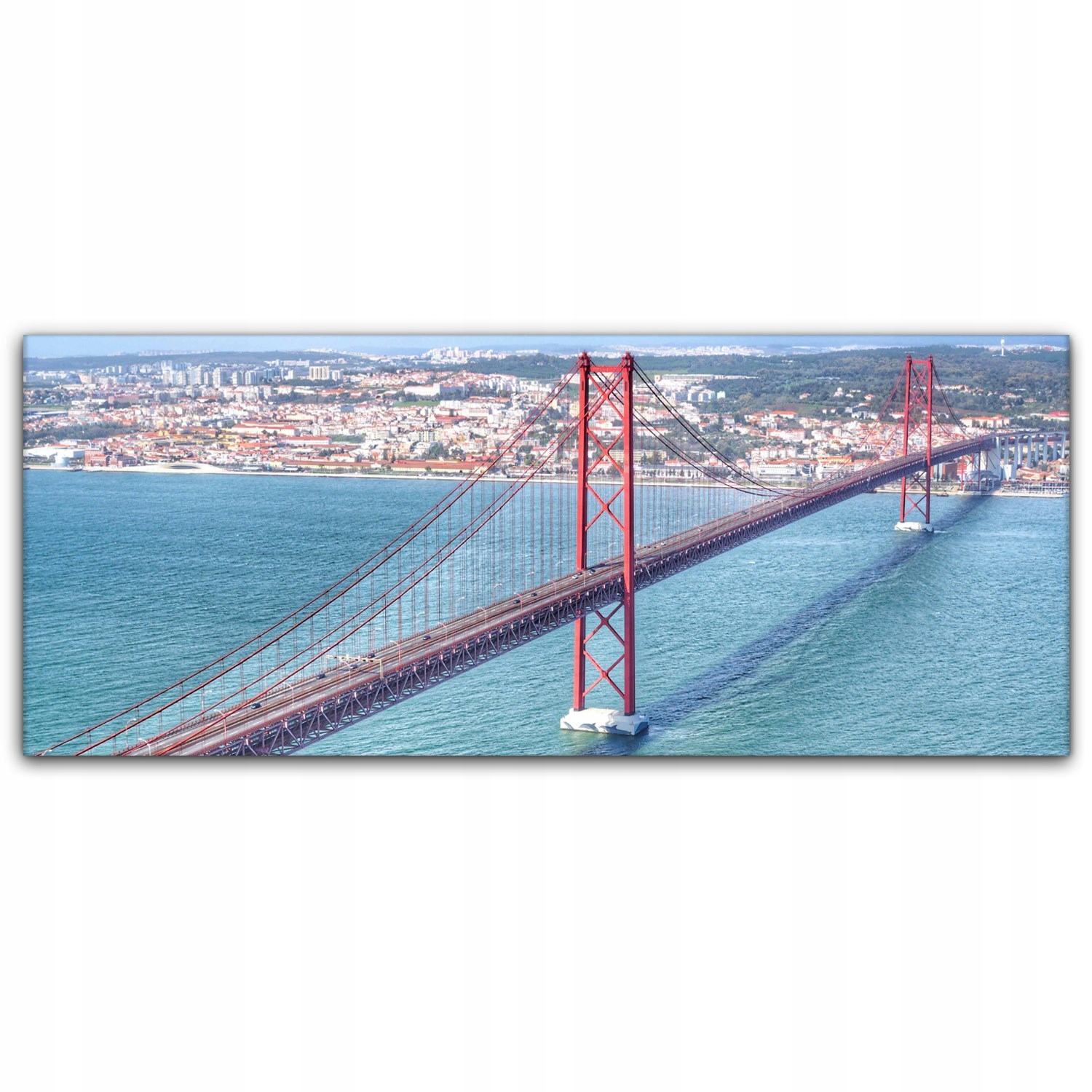 

Canvas do sypialni 125x50 Most Rzeka Architektura