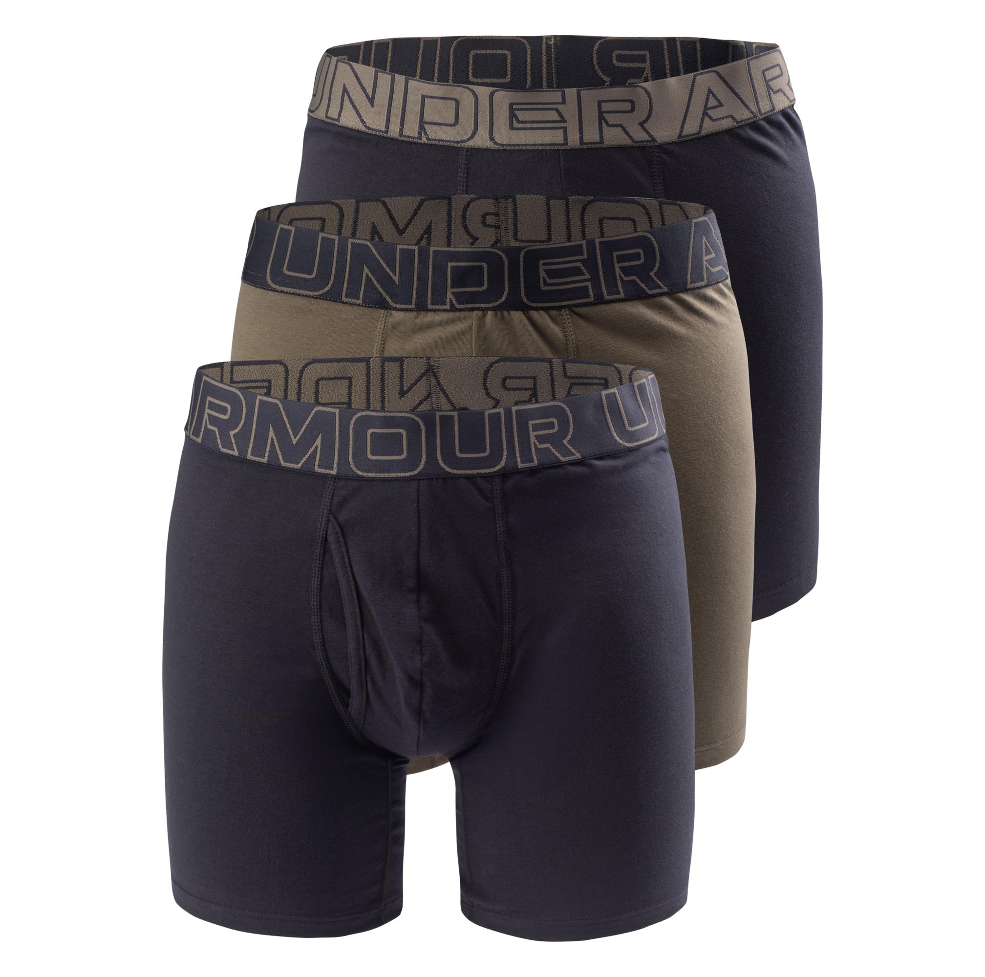 Pánské boxerky Ua Performance Cotton Solid 6 In