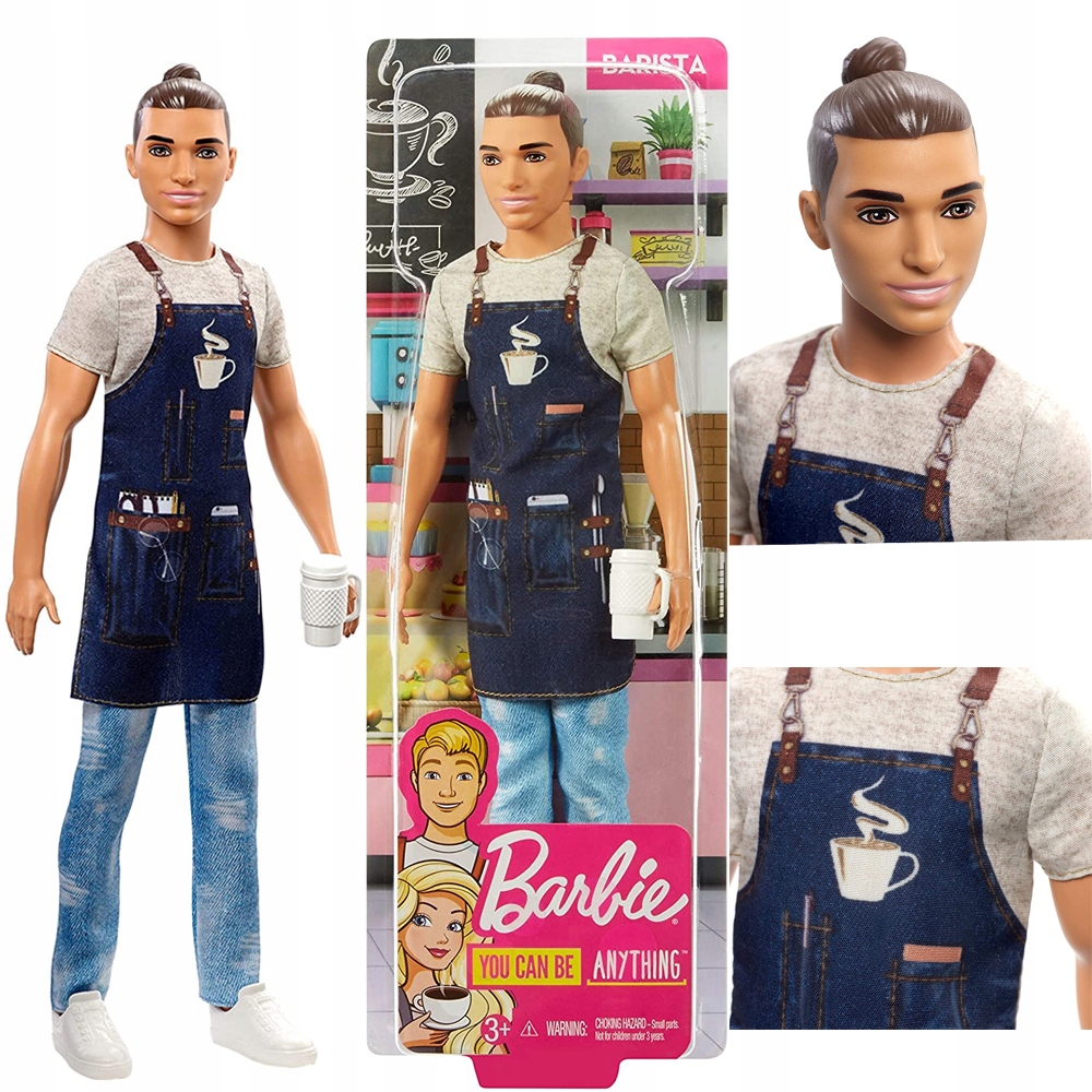 

Lalka Barbie Kariera Ken Barista Mattel FXP03