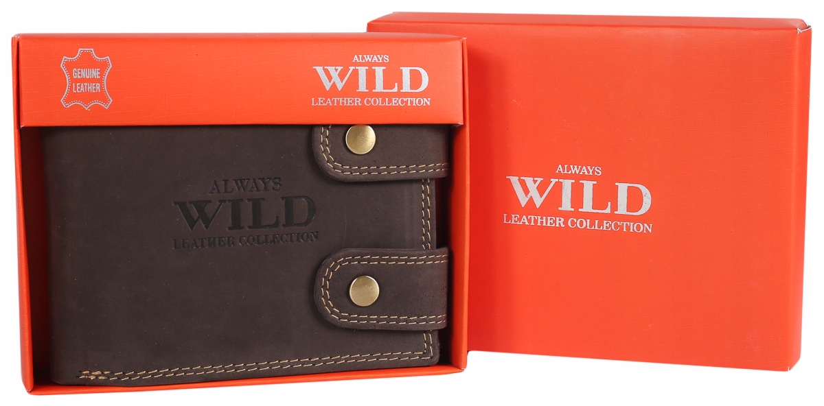 

Portfel męski skórzany Always Wild łańcuch Rfid