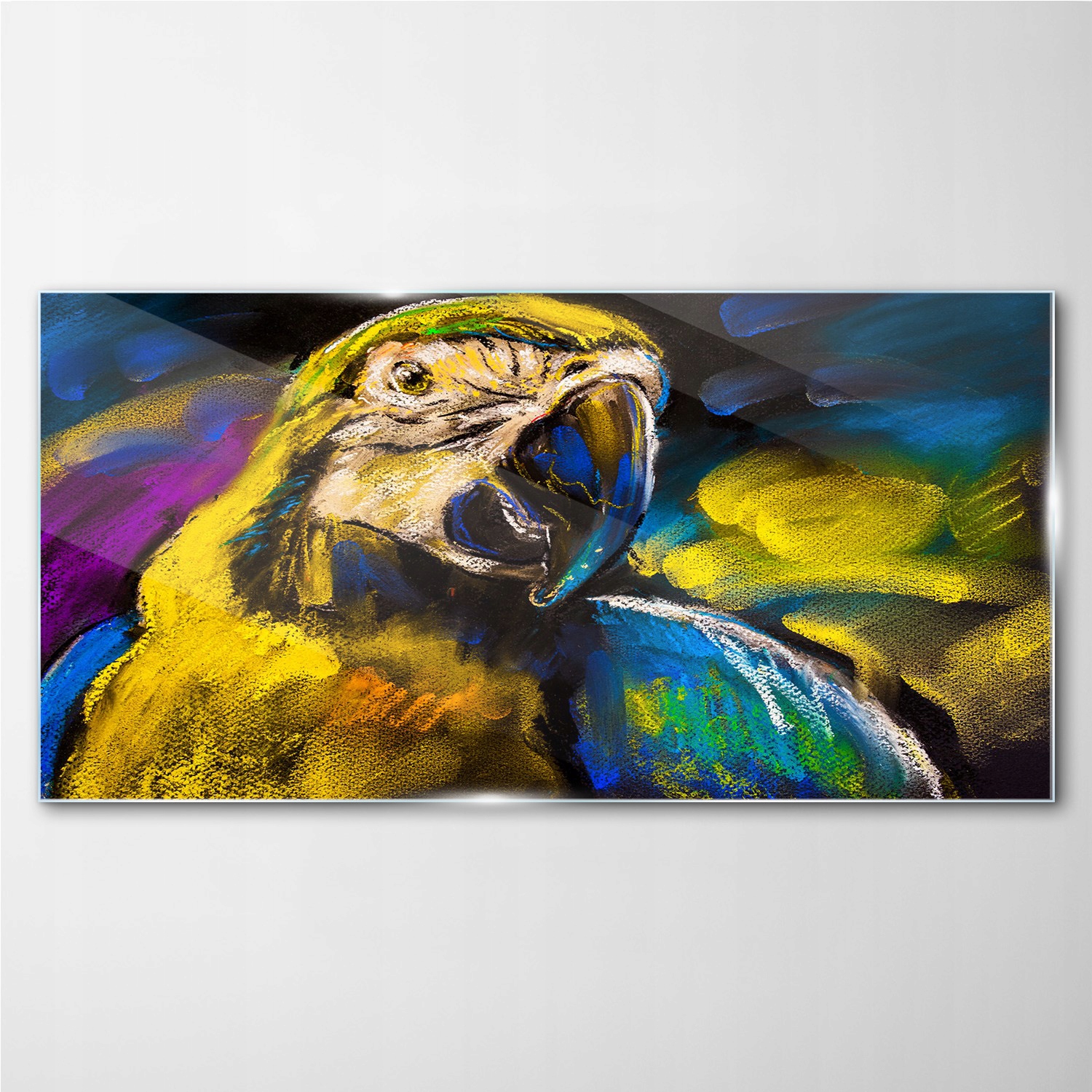 

Obraz szklany na ścianę Zwierzę papuga 140x70 cm
