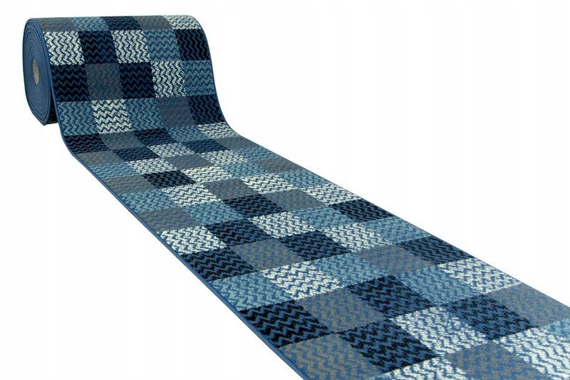 

szer. 100 cm Chodnik Luna Patchwork Jeans Granat