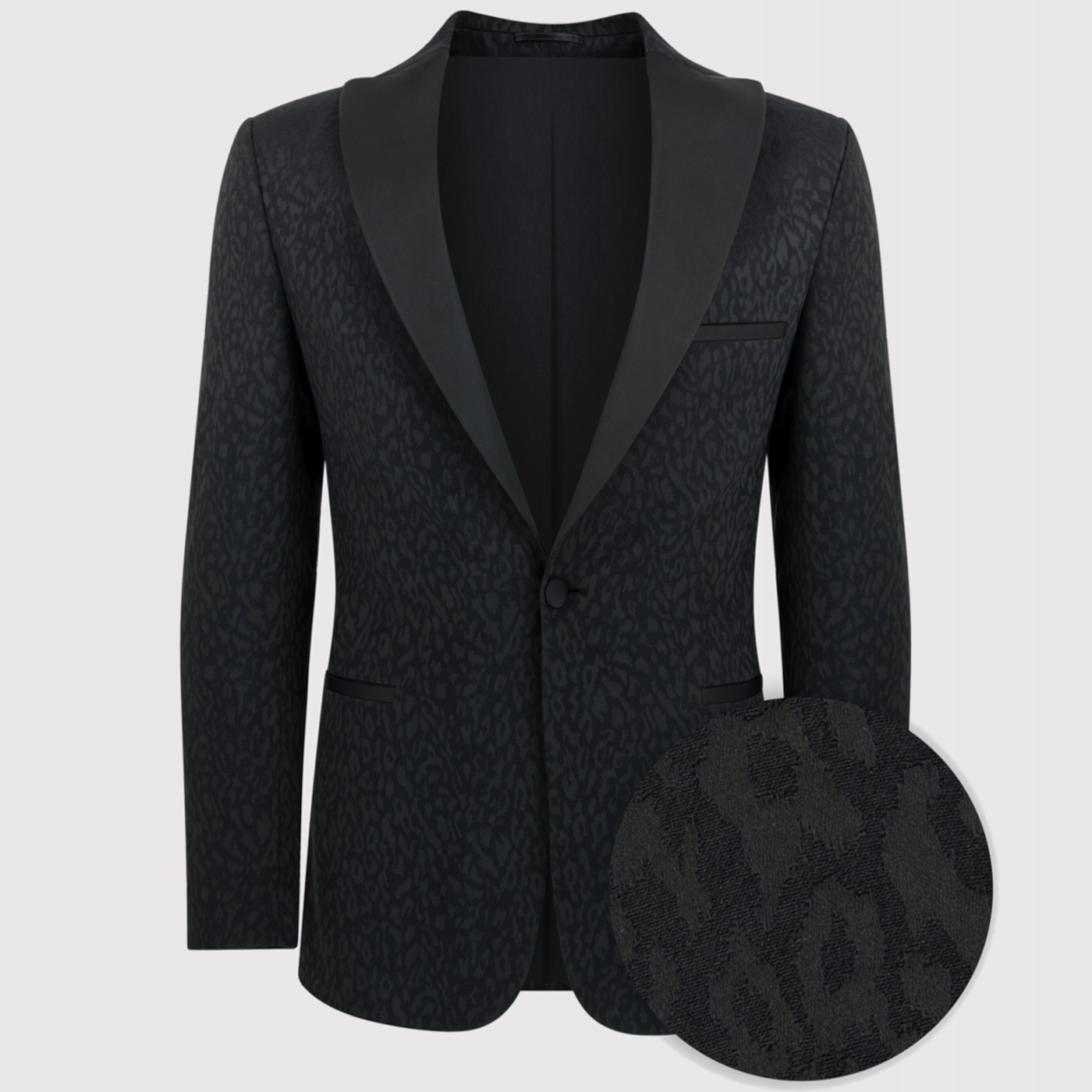 Černá smokingová sako Slim Fit Pako Lorente 52