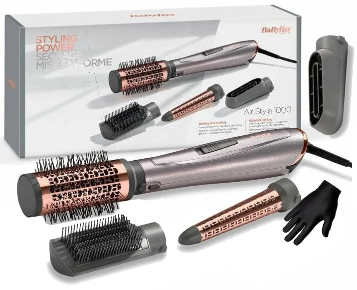 Kulmofén Babyliss Air Style 1000 AS136E S Ionizací Rukavice