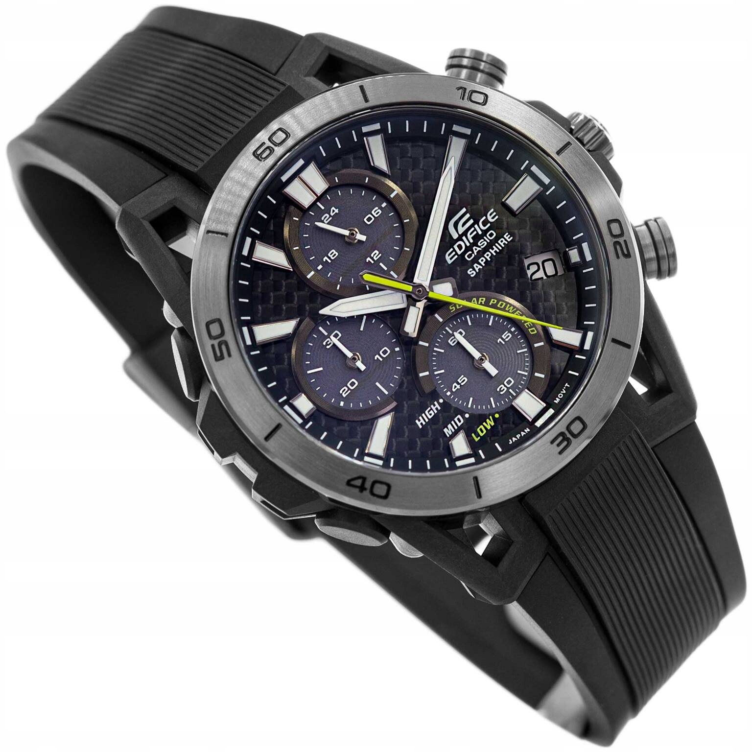 Męski Zegarek Casio EFS-S640PB-1AVUEF Solar Powered Z Szafirowym Szkłem