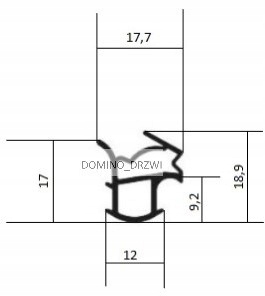 USZCZELKA USZCZELKI DRZWI 7504 BRĄZ RUSTYKALNY 5 Kod producenta 7504