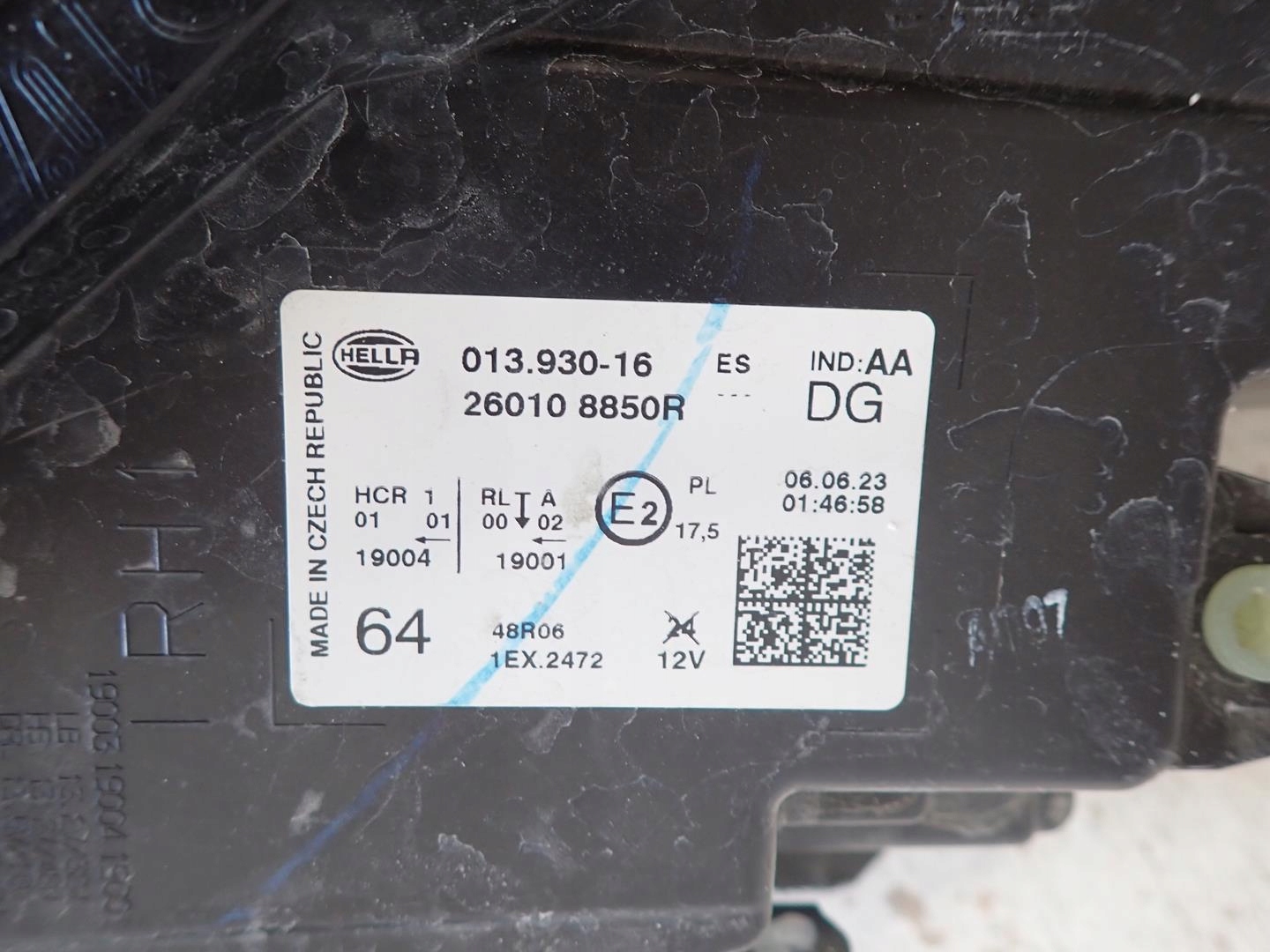 light front front right RENAULT CAPTUR II 2019- FULL LED 260108850