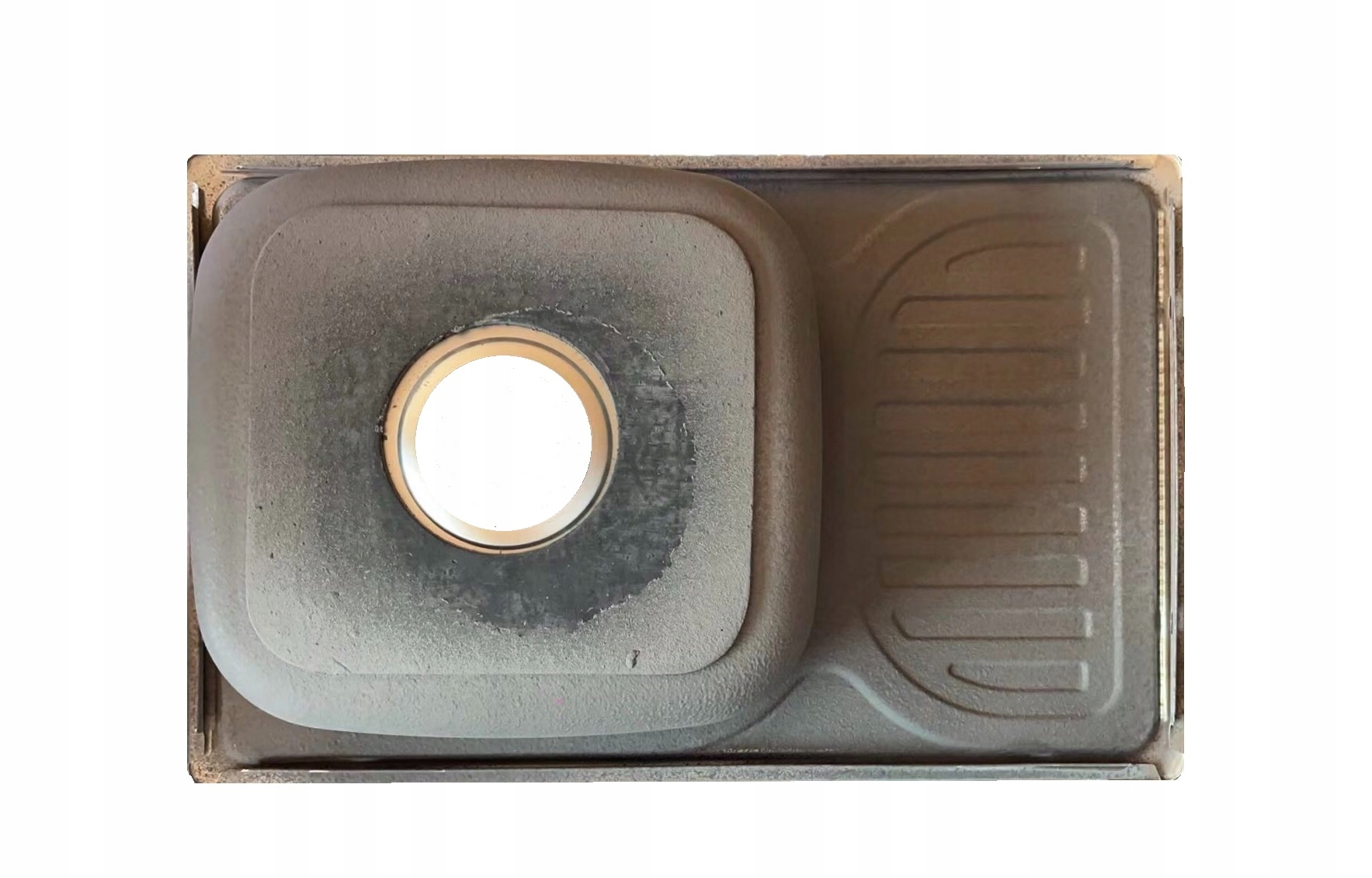 Zlewozmywak Stalowy Satyna 66x42x16 Powłoka+Syfon Marka ANW HOME