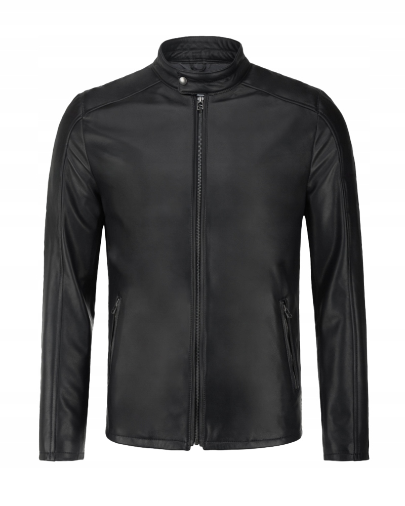 Pánská Kožená Bunda Agustin III Černá 3XL