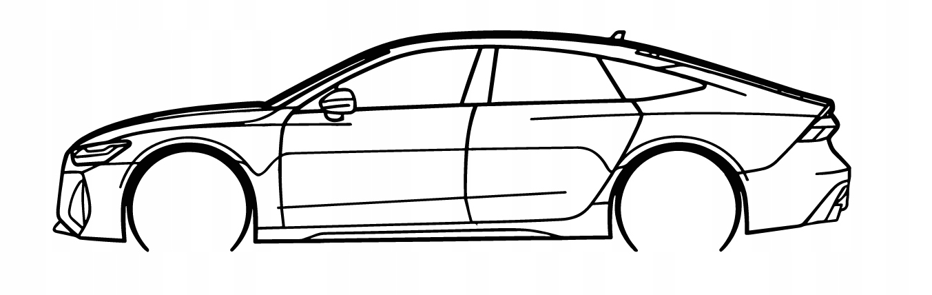 nástěnná dekorace Obraz do auta Audi RS7 Mk2