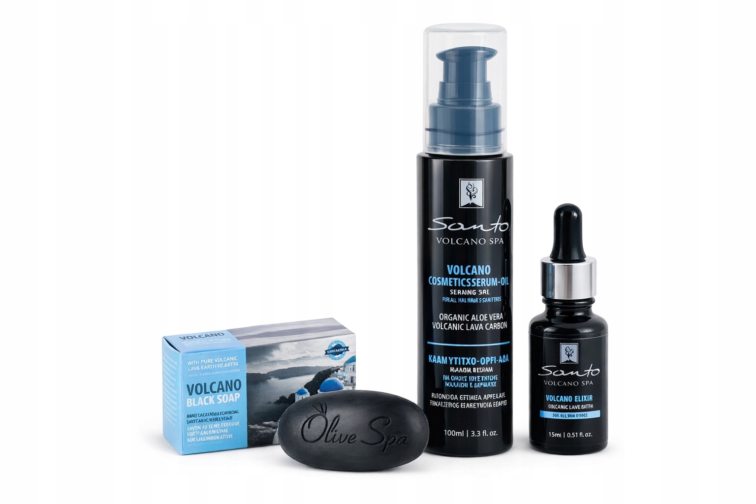 Dárek Sada luxusních kosmetických přípravků – Obličej & Tělo Santo Volcano Spa