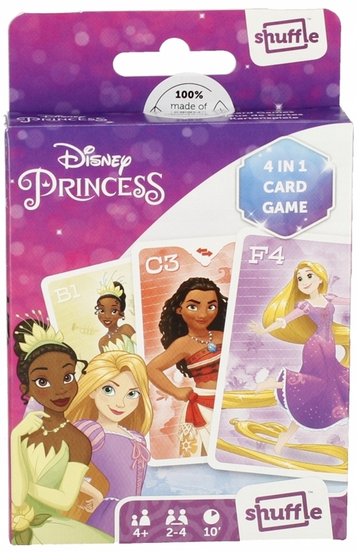 KARCIANKI Shuffle Zestaw 4w1 DLA DZIECKA Księżniczki DŁUGIE GODZINY ZABAWY