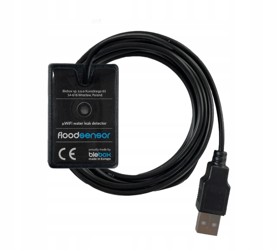 Blebox FloodSensor WiFi Snímač zaplavení a úniku vody. Upozornění na telefon