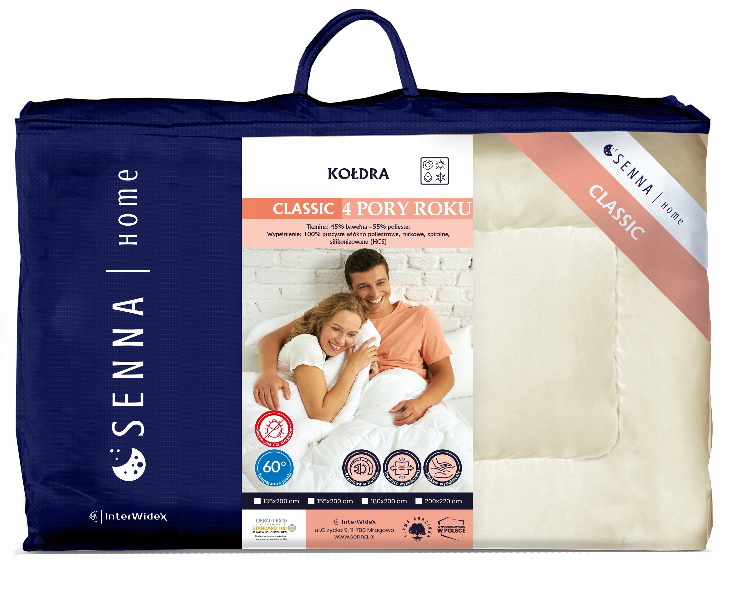 

Kołdra Classic podwójna 4 Pory Roku 160x200 Widex