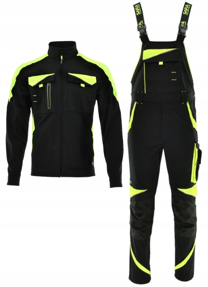 Ubranie robocze Elastyczne Ogrodniczki Bluza 52