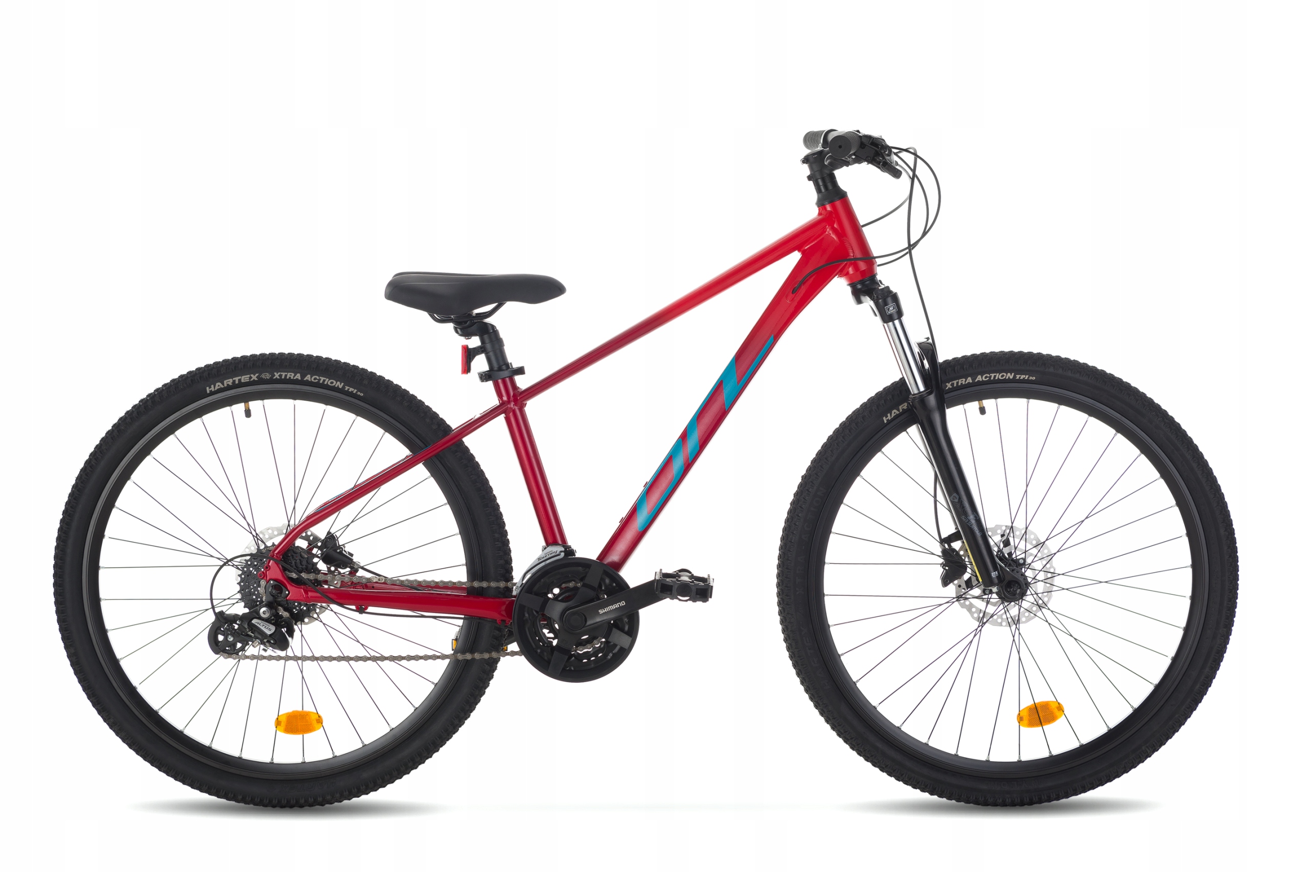 Rower młodzieżowy Mtb Onilus Muranus 2.0 rama 13" koło 27,5" czerwony 2025