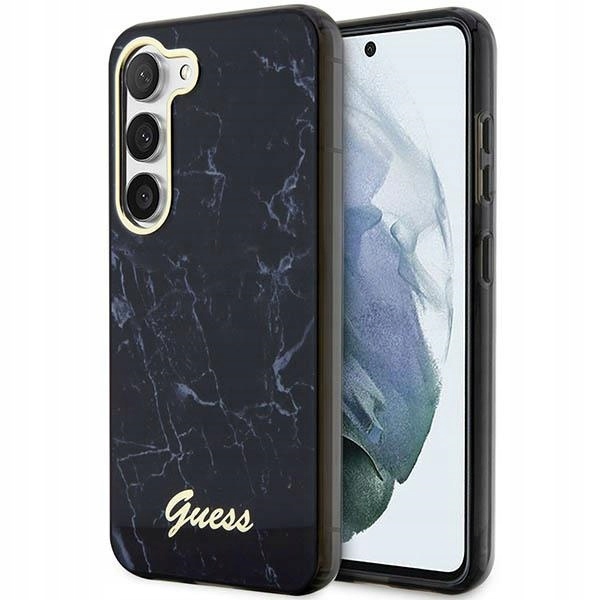 Pouzdro Guess GUHCS23SPCUMAK pro Samsung Galaxy S23 černé/black hardcase Marble