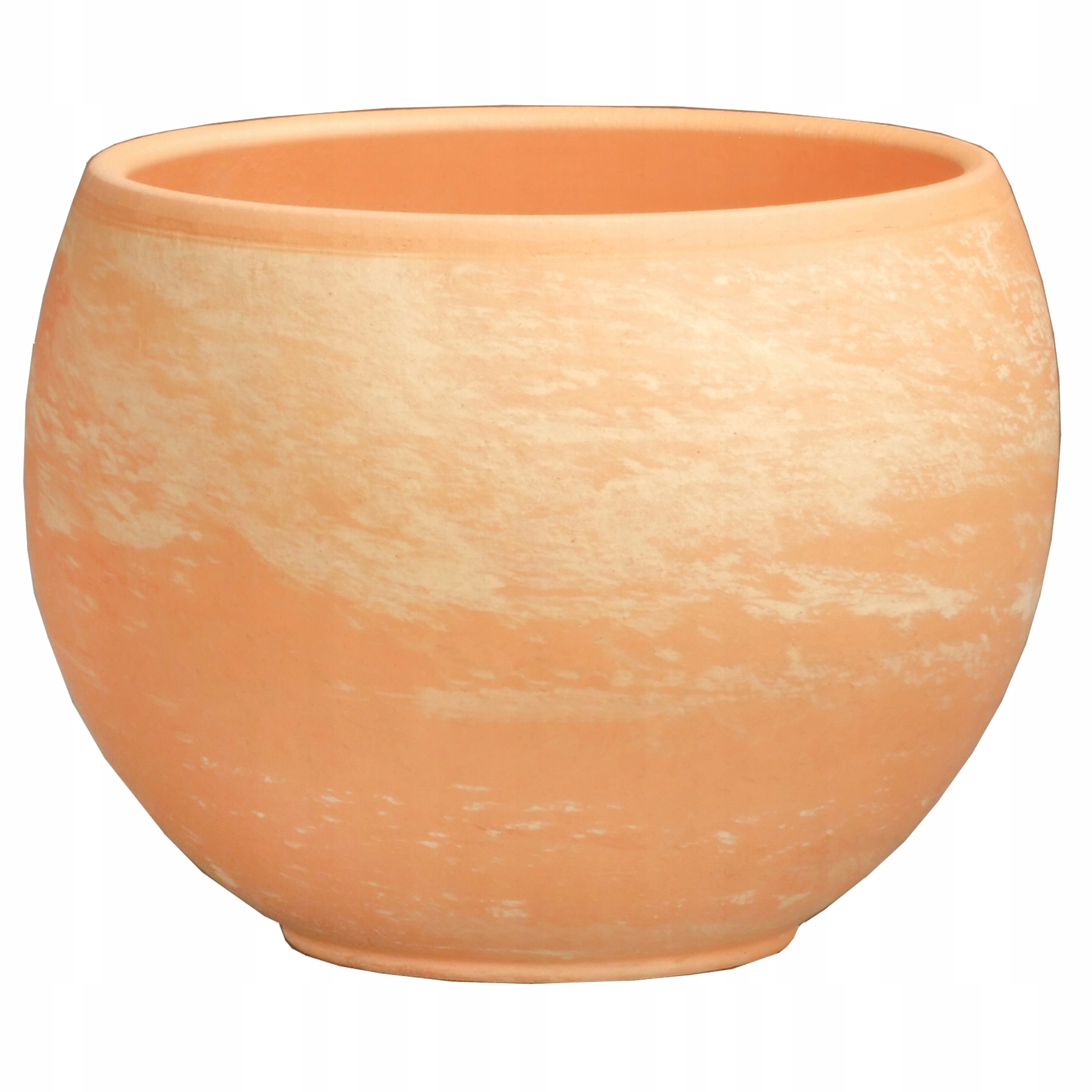 Donica Okrągła Mrozoodporna Kula Luna Terakota Hm Piaskowa H:24 x 32 cm