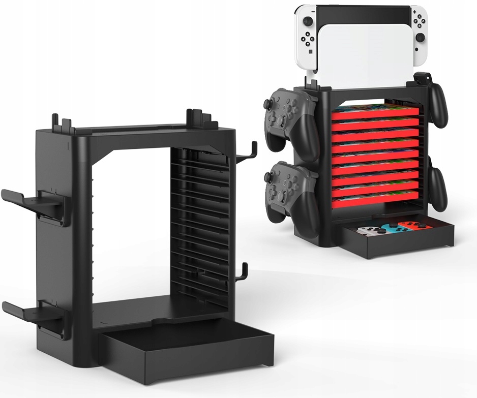 Organizer Stojak Uchwyt na Konsola Gry Pady do Nintendo Switch Oled