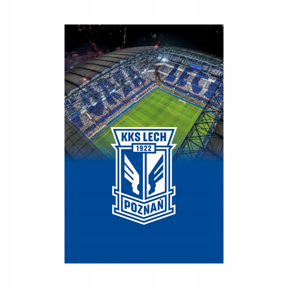 Koc Polarowy Forza Lech Poznań 100 cm x 150 cm