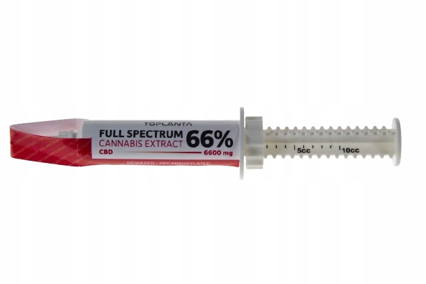 PASTA KONOPNA CBD Full Spectrum Cannabis Extract CBD 66% 10 ml HDPE 6600 MG