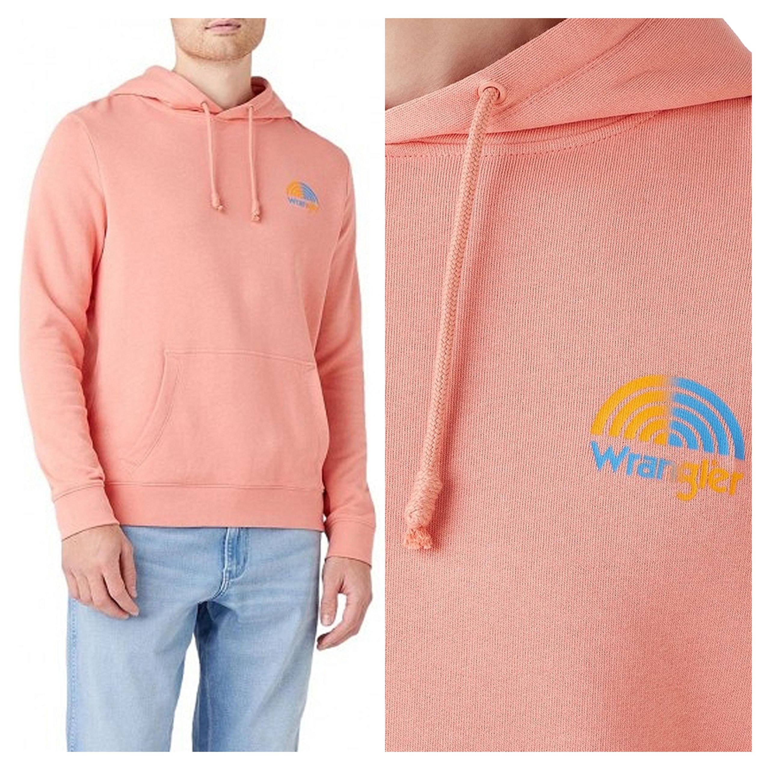 Wrangler Rainbow Hoodie Pánská Mikina Klasická M