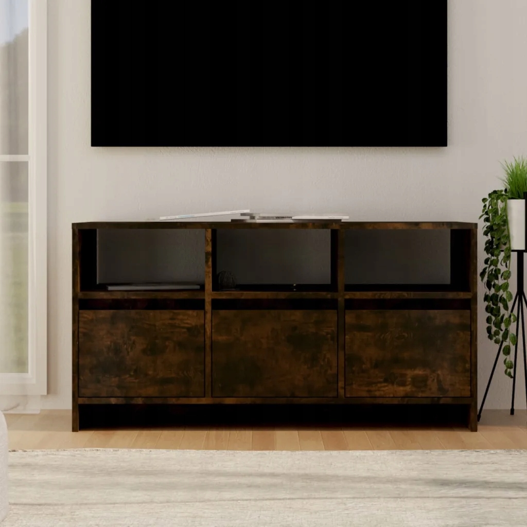 vidaXL Tv skříňka kouřový dub 102 x 37,5 x 52,5 cm kompozitní dřevo