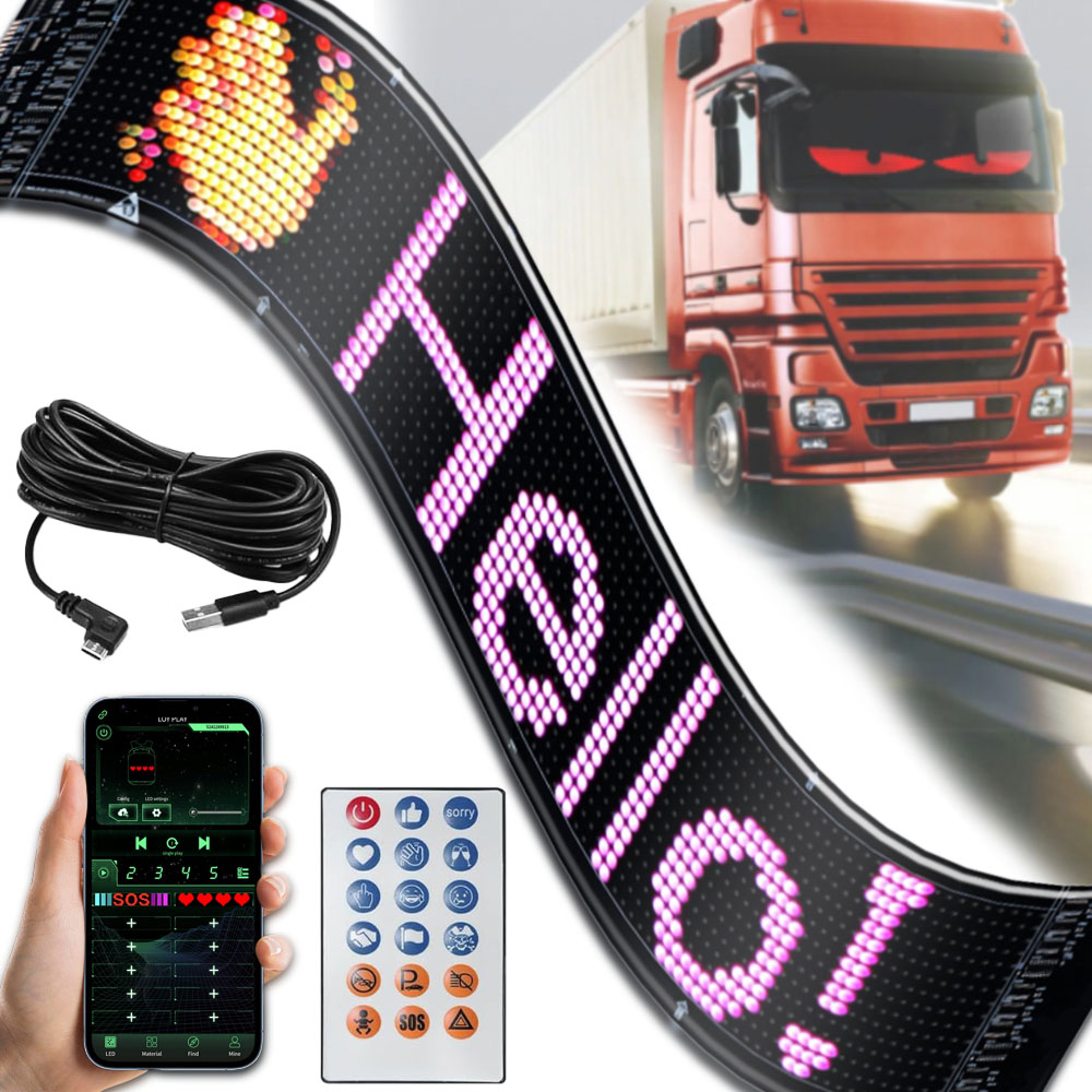 LAMPA SAMOCHODOWA LED DIABELSKIE OCZY DIY CIĘŻARÓWKI SUV IP65 USB