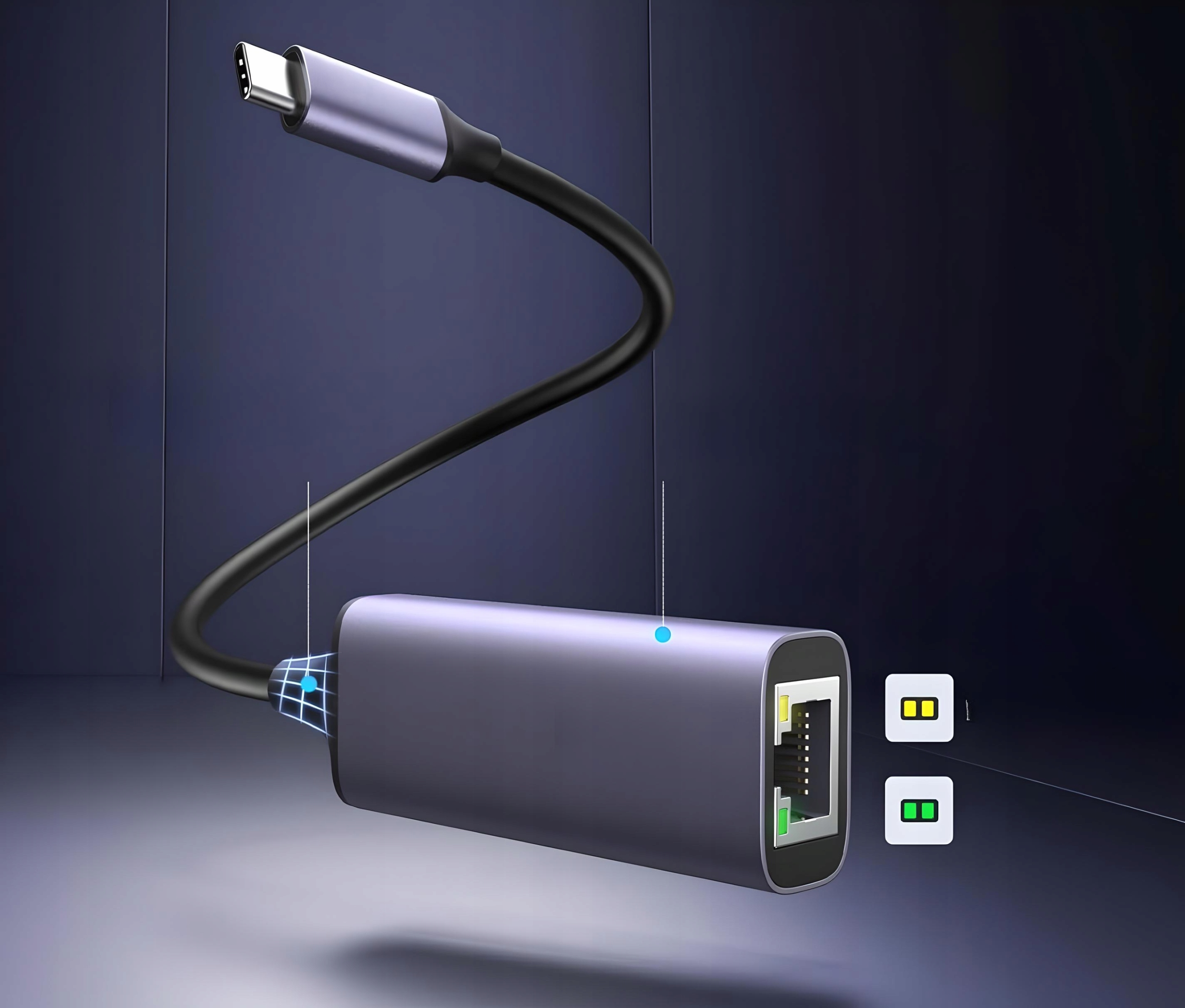 SÍŤOVÝ ADAPTÉR USB-C SÍŤOVÁ KARTA LAN RJ45 1000MBPS Ethernet Gigabit Kód výrobce JL-C3101