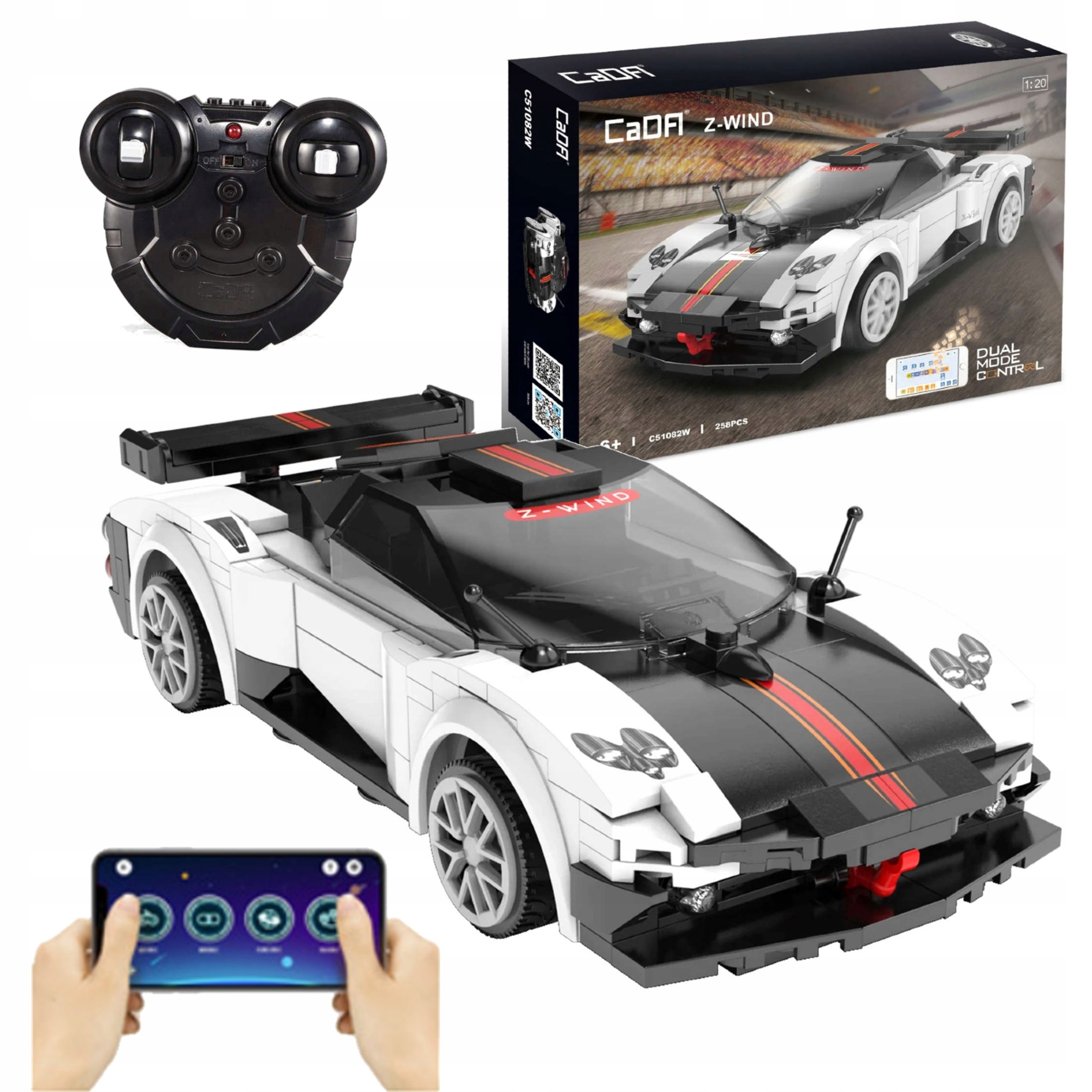 

Klocki Cada Auto Samochód Z-wind Rc 258 Elementów
