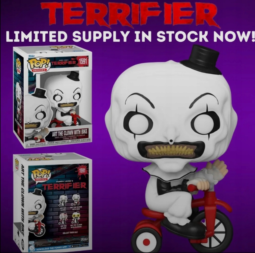 Funko Pop! Terrifier 1591 Art Klaun s motorkou