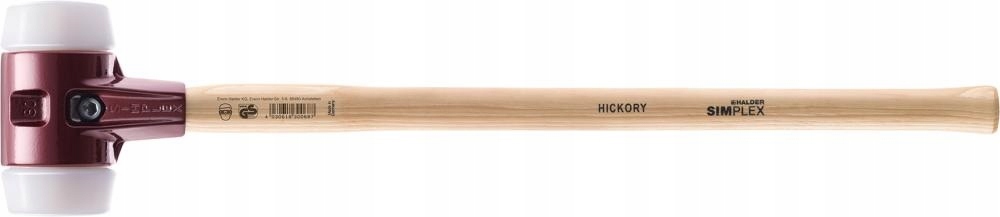 Kowalski kladivo 100 mm Halder Simplex Vyměnitelné nylonové paličky Superplastik