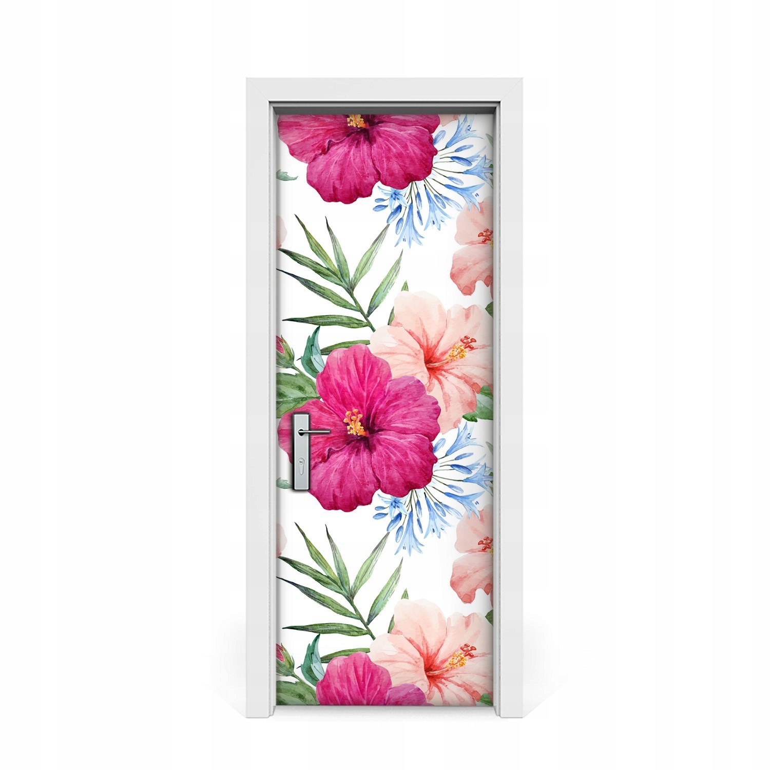 

Naklejka na drzwi okleina Kwiat hibiskusa 75x205