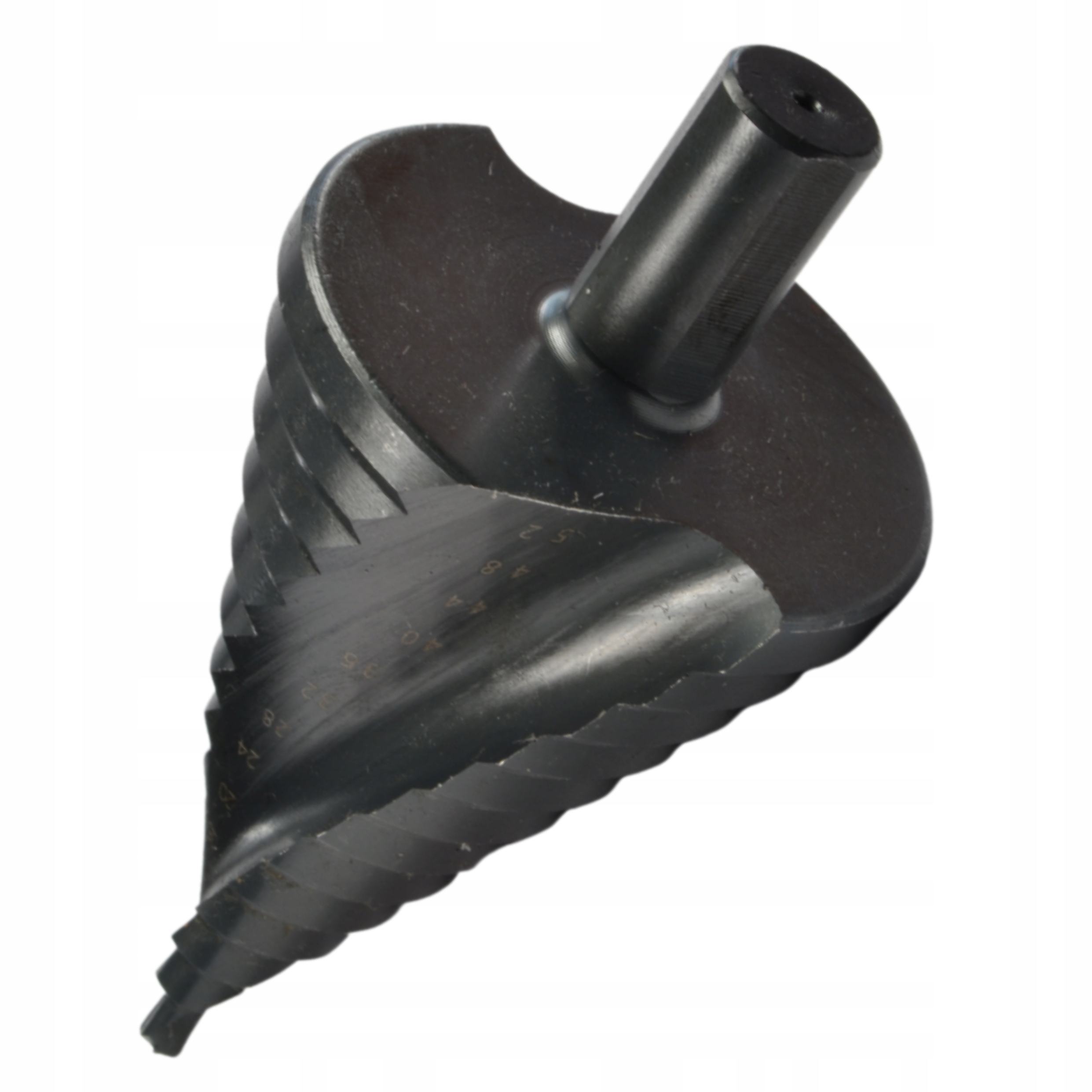 WIERTŁO STOŻKOWE STOPNIOWE SPIRALNE CHOINKOWE METALU ROZWIERTAK HSS 4-52 MM Marka Black