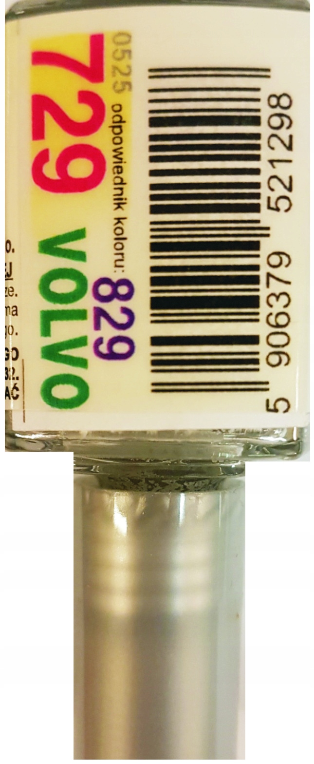 VOLVO 729 829 GLACIER SILVER LAKIER SAMOCHODOWY ZAPRAWKA DO RYS 10 ML ARA