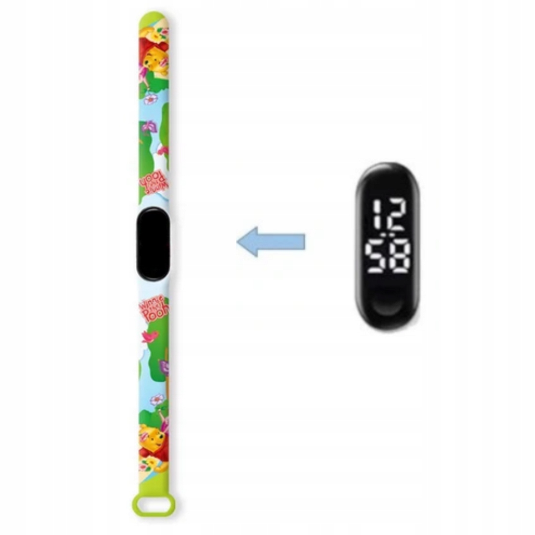 Zegarek cyfrowy LED nowy Kubuś Puchatek