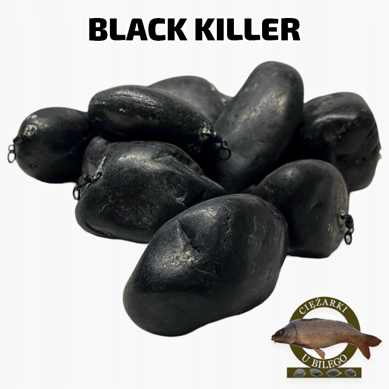 Ciężarki U Bilego Ciężarek Łezka Z Krętlikiem Black Killer 100/150g