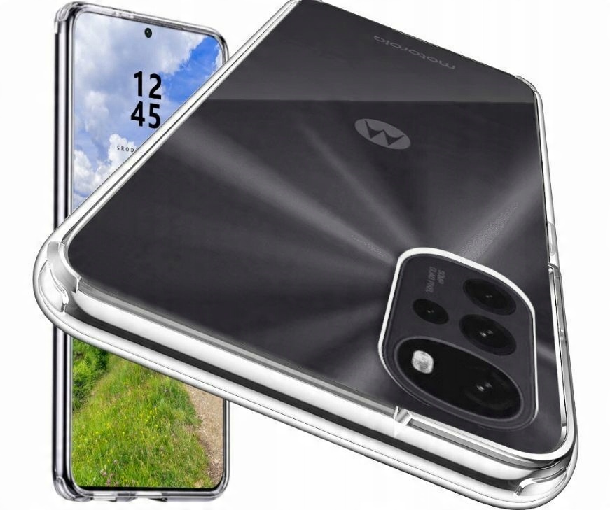 

Etui Clear Slim Case +szkło do Motorola Moto G22