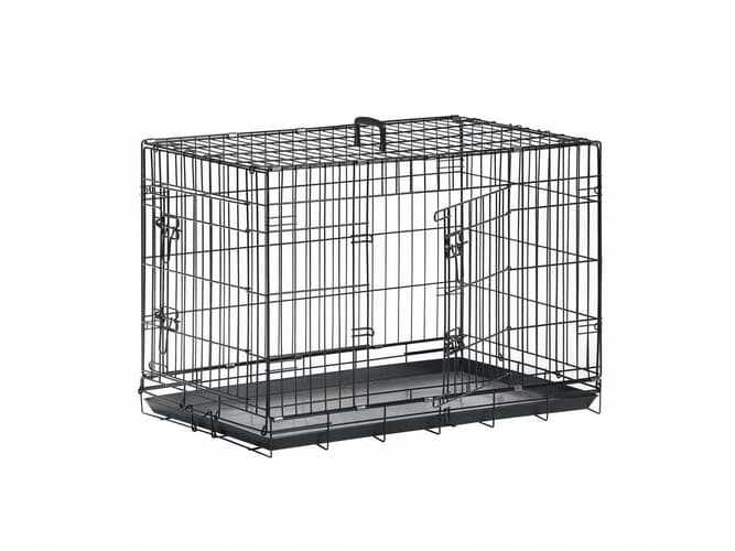 Levně Karlie Drátěná klec černá dva vchody 77x47x54cm