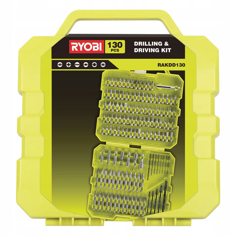 SADA Vrtákov RYOBI RAKDD130 130PC