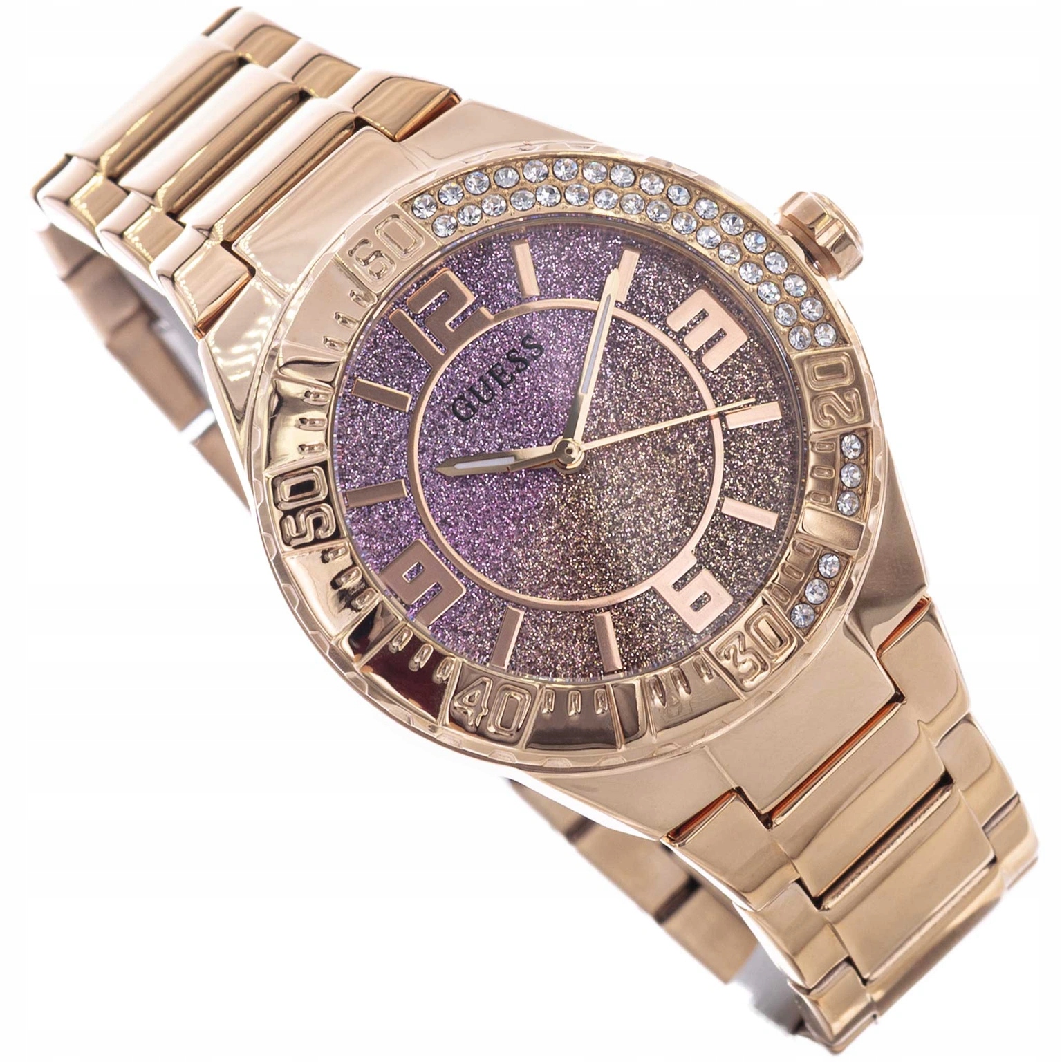 Dámské Hodinky Guess GW0882L3 Sangria Růžové Zlato Na Náramku, Elegantní