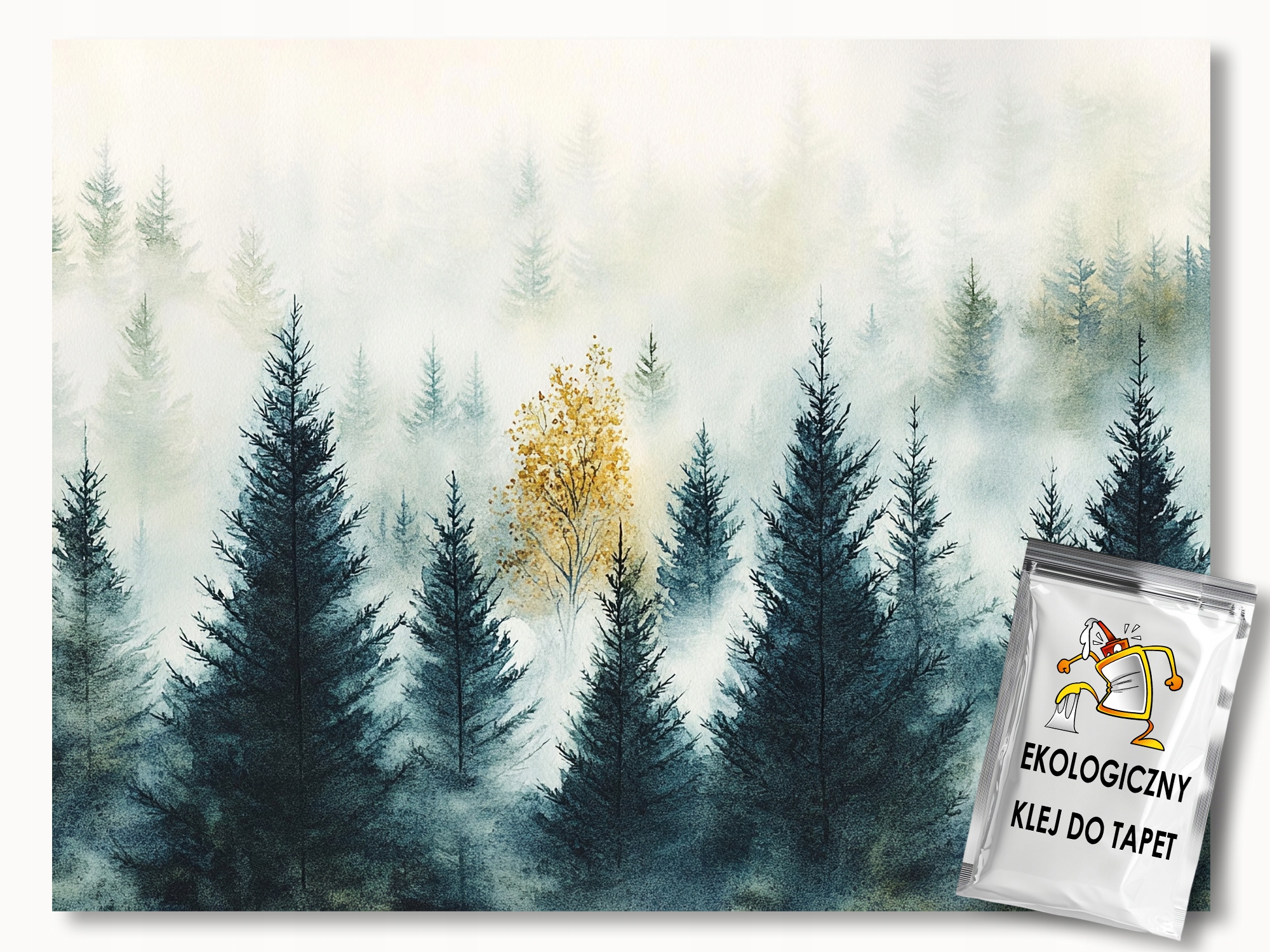 Fototapeta Flizelina Krajina Hory Les Stromy Mlha Podzim 400x280 lepidlo