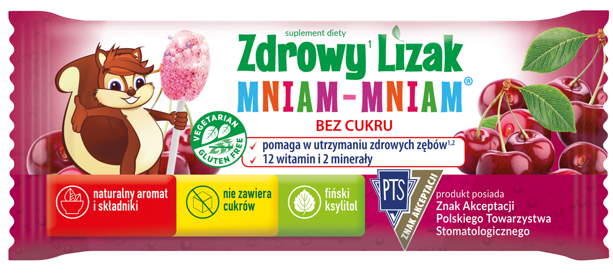 Zdrowy Lizak Wiśnia Mniam-Mniam Starpharma 40 szt. Marka Starpharma