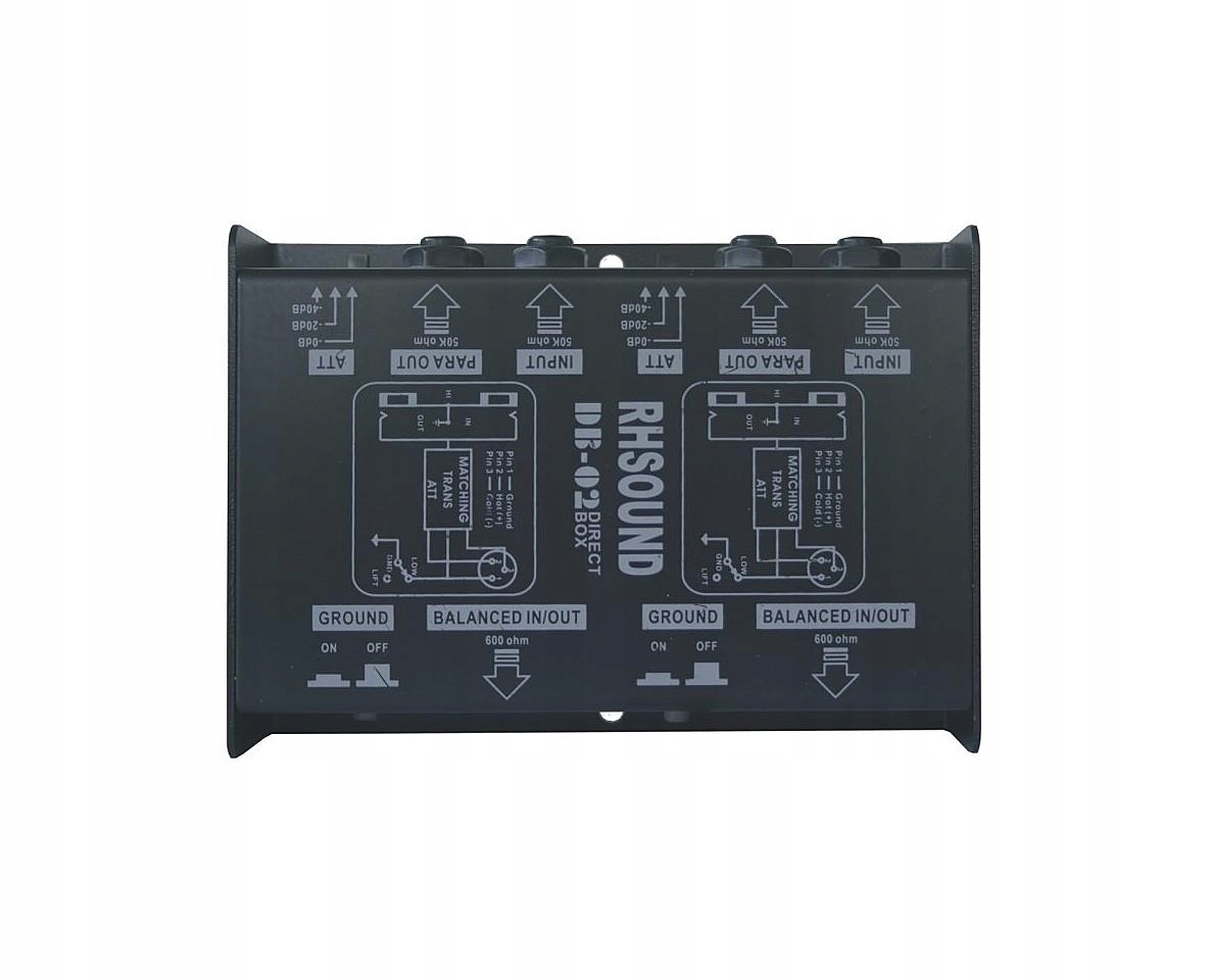 Rh Sound Di-box DB-02 pasivní dvoukanálový di-box