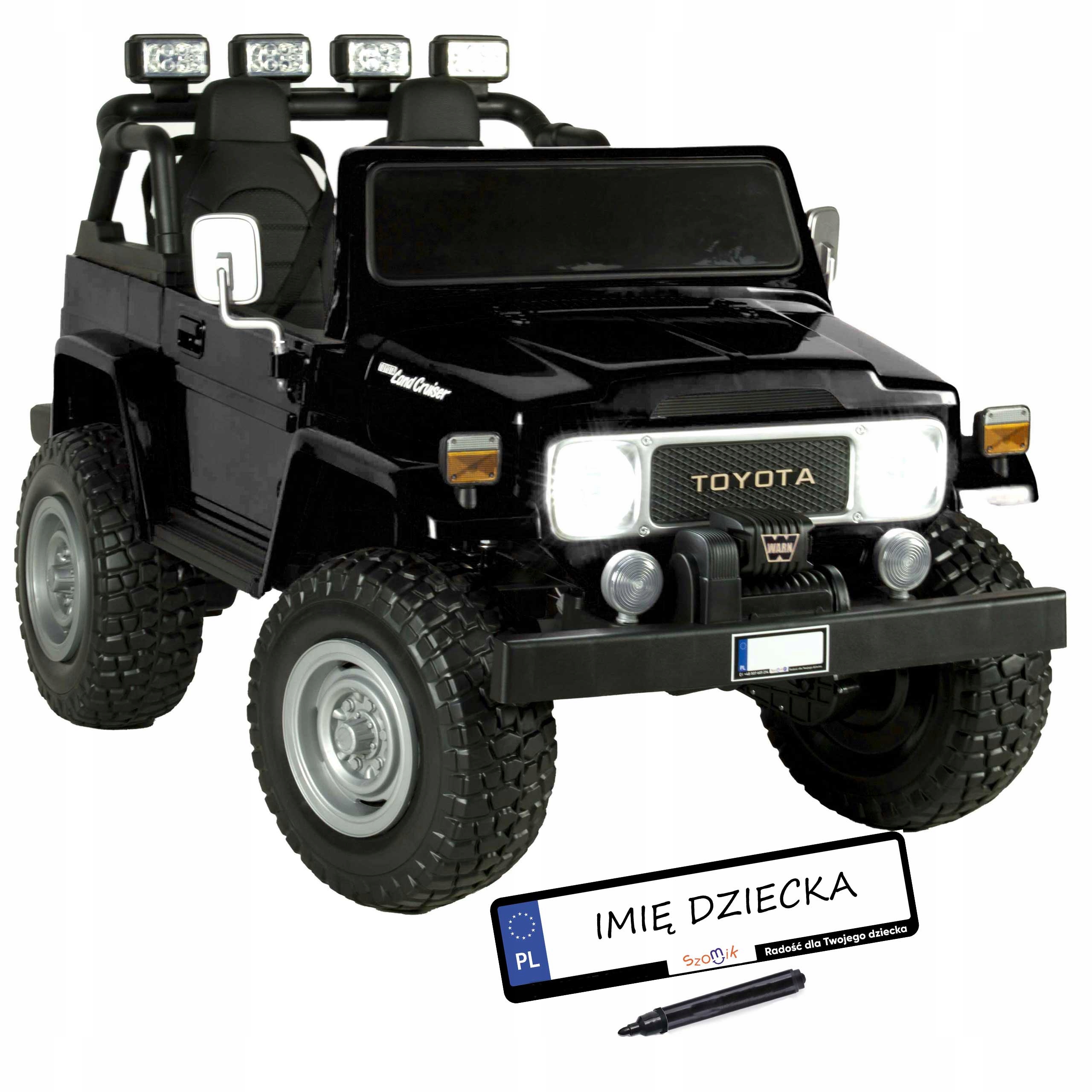 Auto na Akumulator dla dzieci Toyota Land Cruiser 4x4 24 V Skóra Eva 2.4G