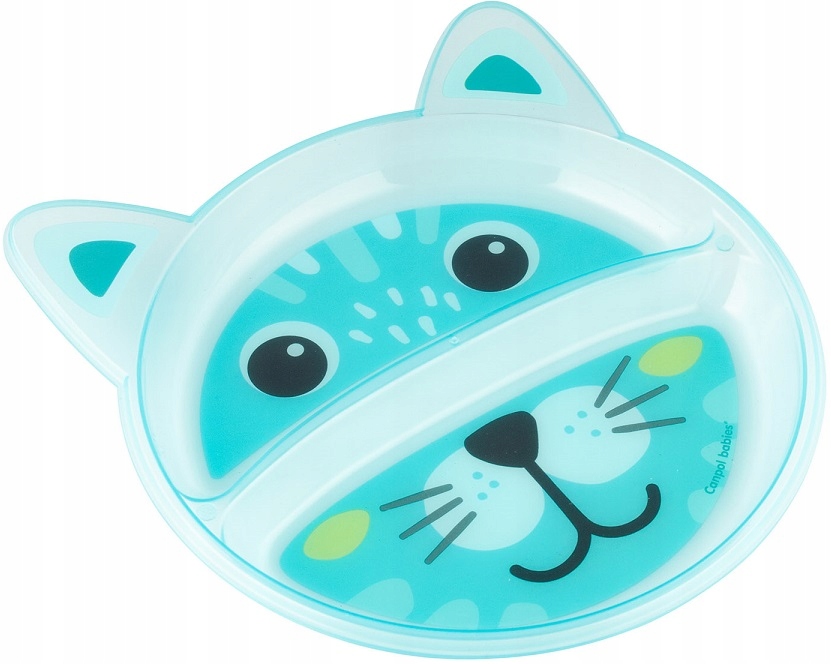 CANPOL TALERZ Z PODZIAŁKĄ ZWIERZĄTKA DLA DZIECKA