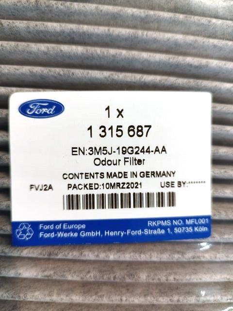 

Filtr Kabinowy Węglowy Ford Mondeo MK4 2.0 TDCi